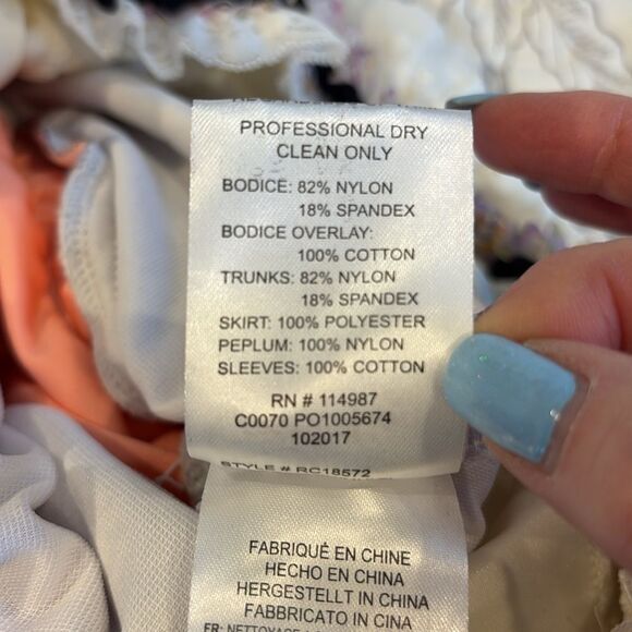 Revolution Dancewear Cinderella / Peasant Skirted Leotard Size XLC - Picture 10 of 13